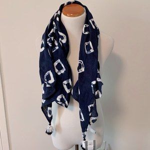AERIE Blue and White Beach Wrap